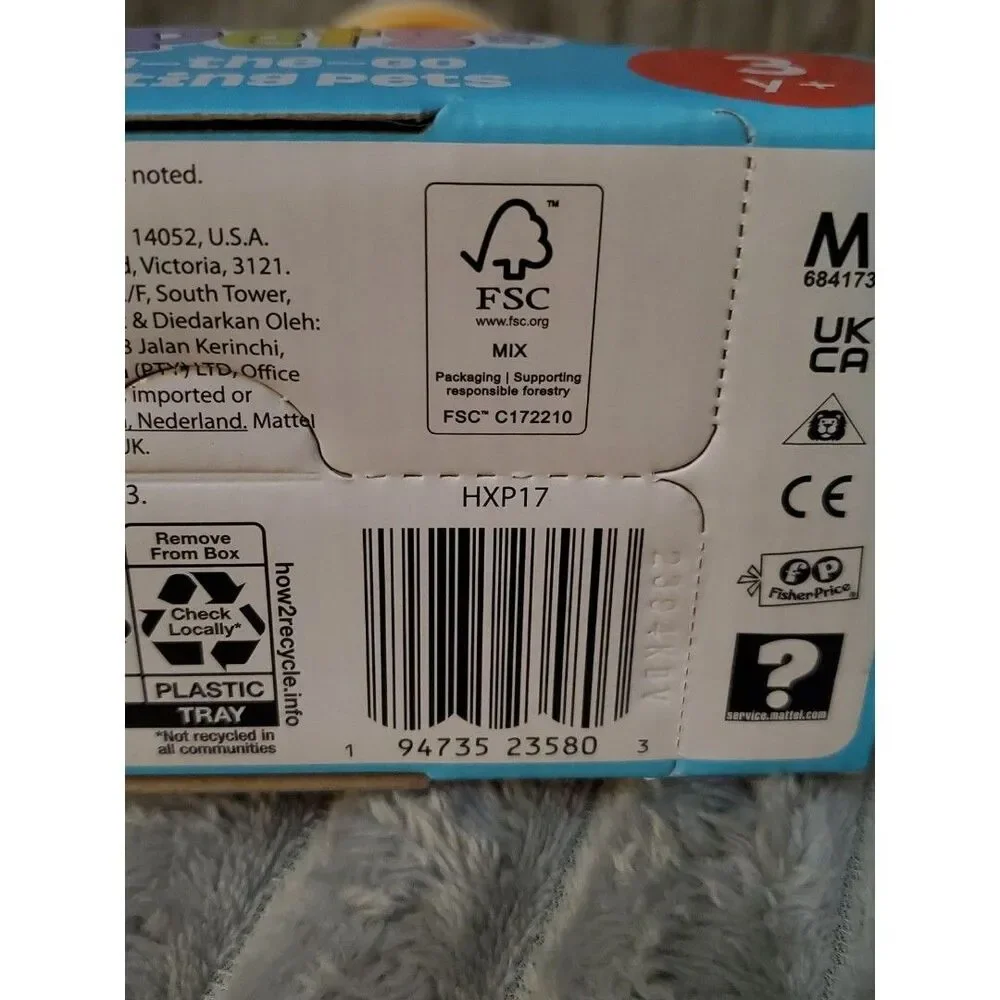 Lot of 3 Fisher-Price,  Pets On-The-Go Nesting Pets, 3 Years +, Boxed & New